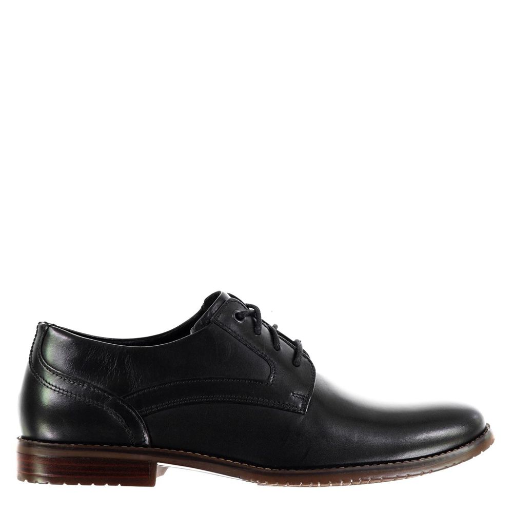 Pantofi Oxford Barbati Rockport Smooth Plain Negrii - Romania 8413-RALWI